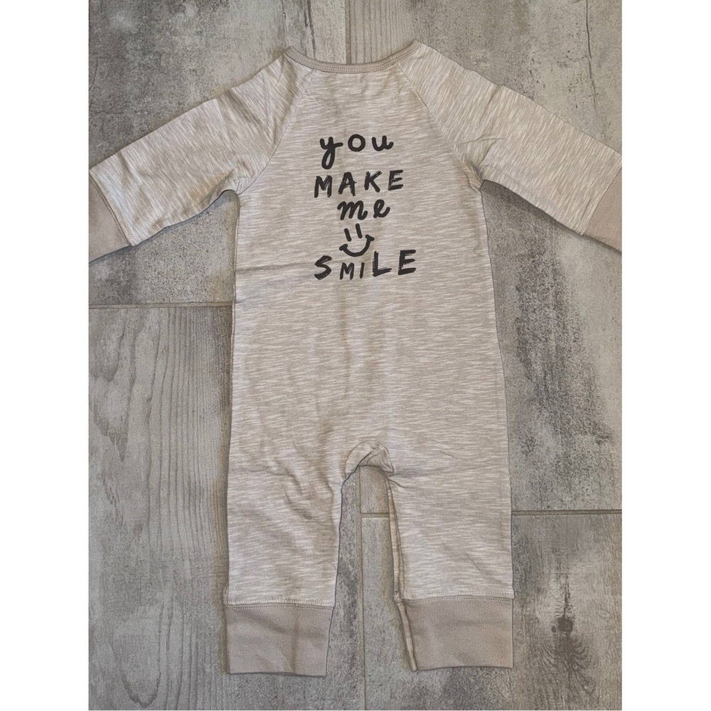 Boy's Robeez You Make Me Smile Romper, Size 6-9M